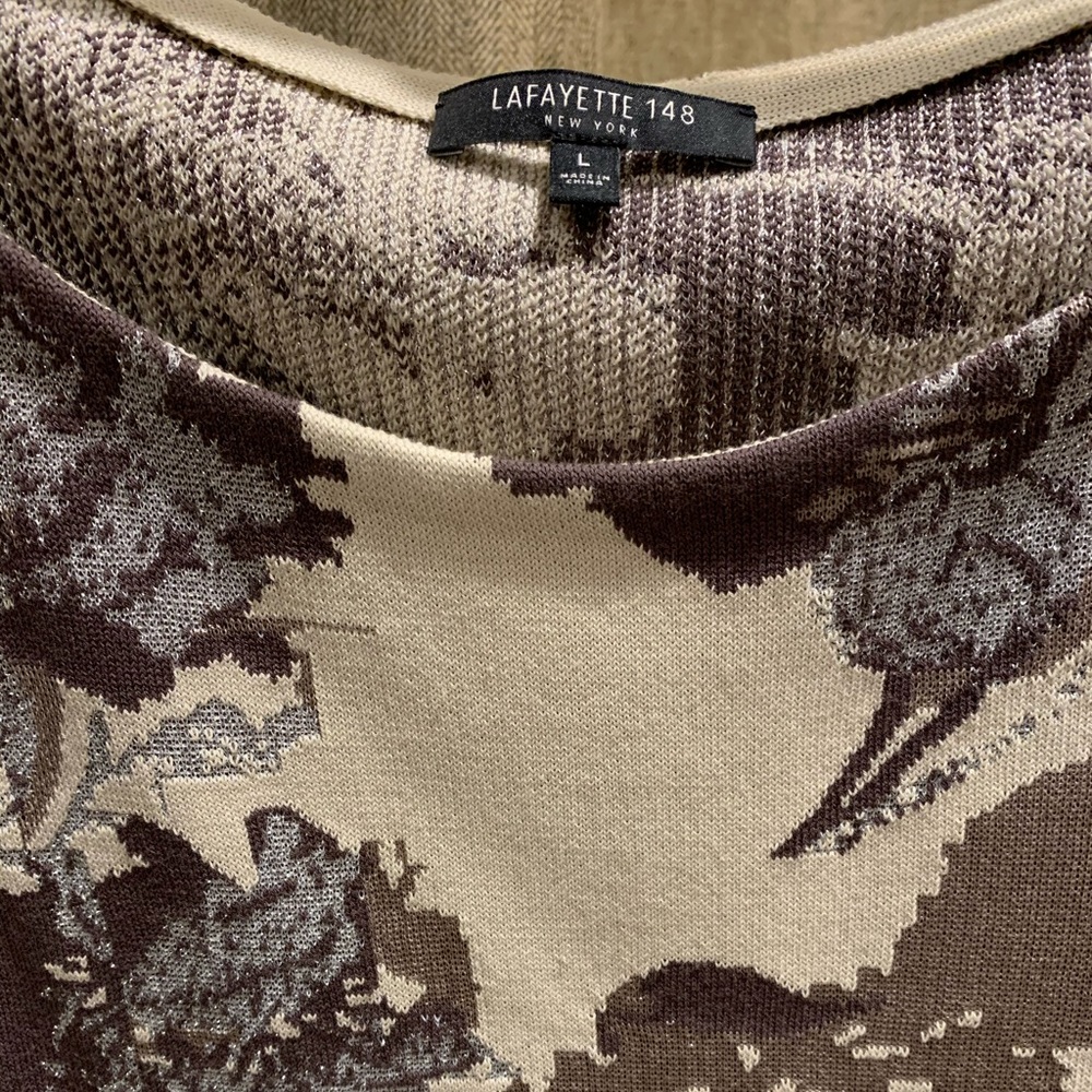 Lafayette 148 metallic sweater